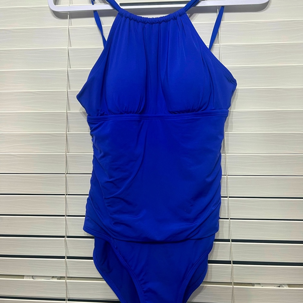 Small halter Royal Blue Jantzen swimsuit.